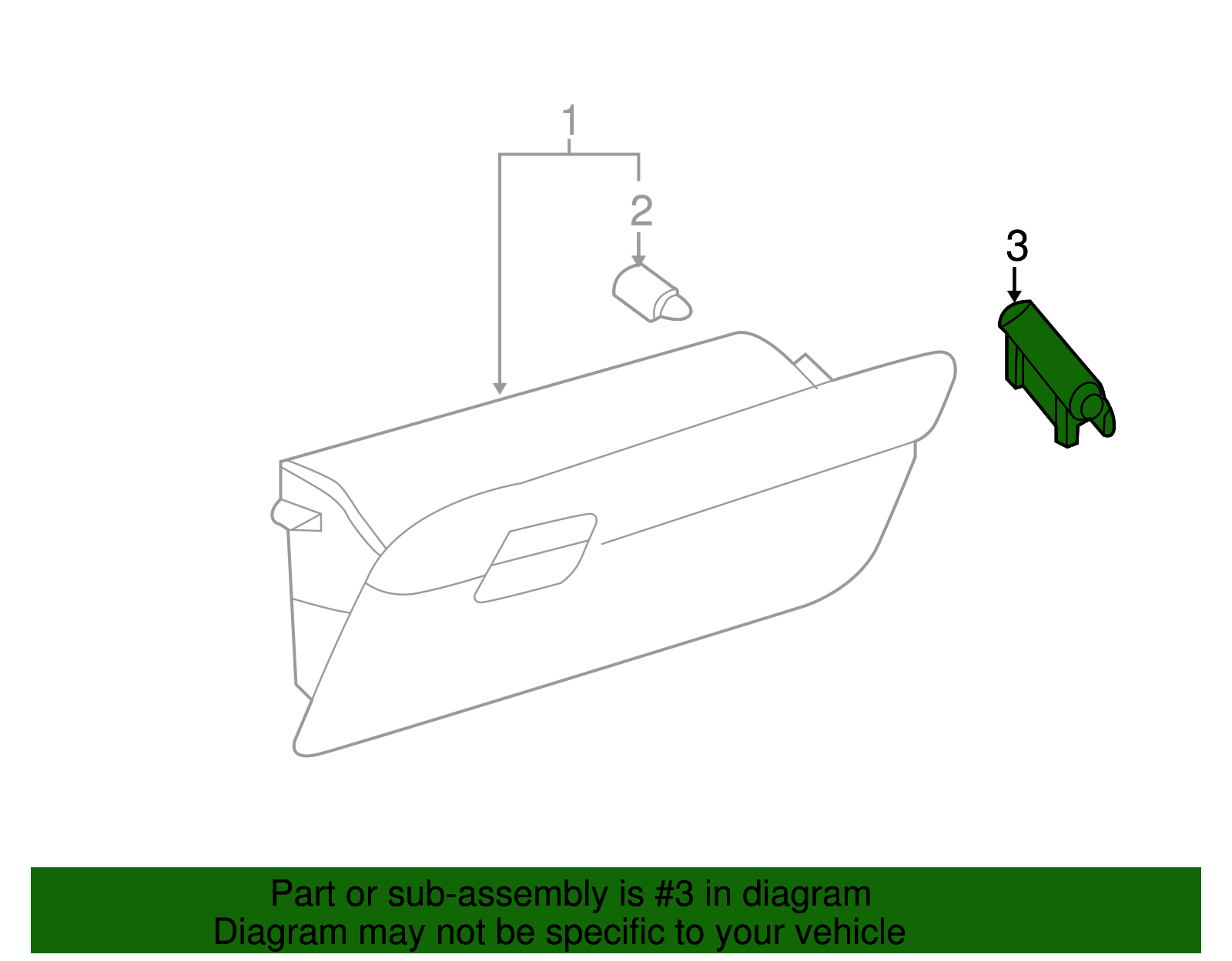 Glove Box Stopper - Scion (55054-52020)