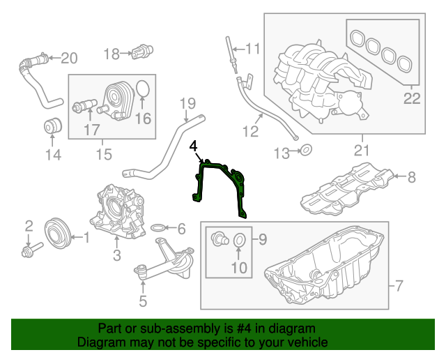 20112020 Ford OEM Oil Pump Gasket BM5Z6659B Ford Parts Center