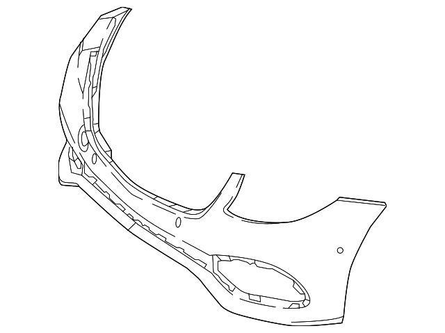 Genuine OEM Bumper Cover | 213-885-26-00-64-9999 | Fits Select 