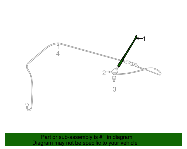 8630902050 Radio Antenna Mast 20032008 Toyota OEM Genuine