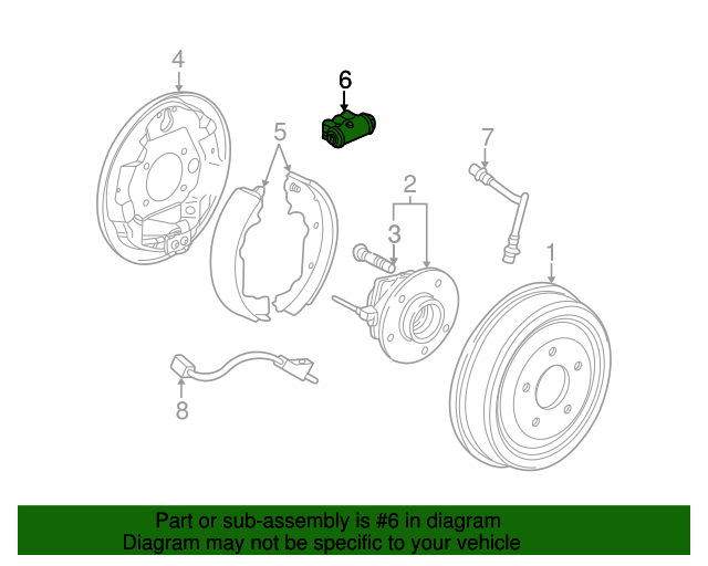 22706688 GM Rear Drum Brake Wheel Cylinder GM Parts Store