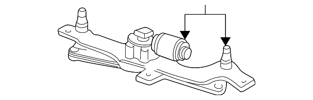 Motor & Linkage - Ford (YL3Z-17508-AB)