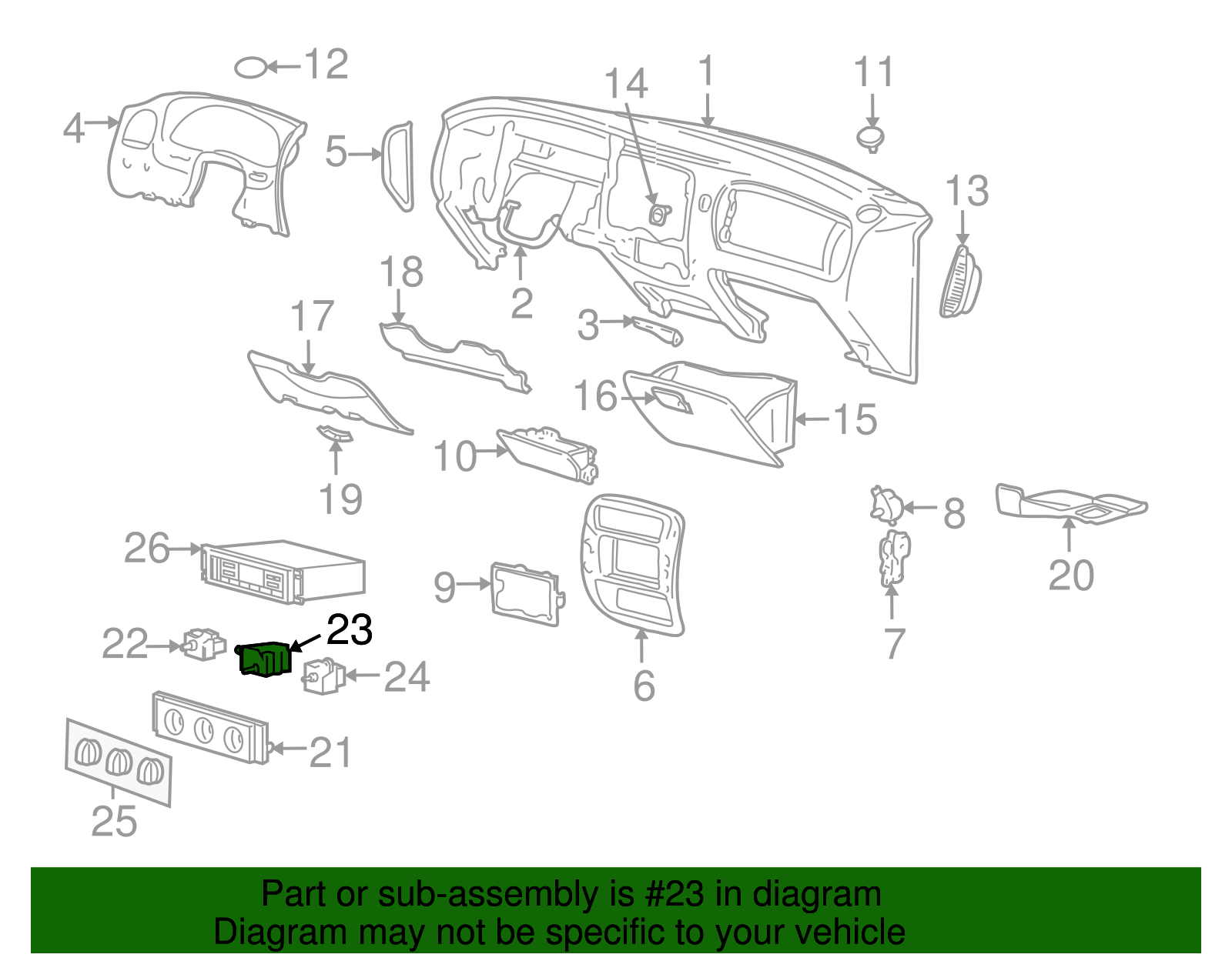 Motorcraft™ HVAC Temperature Control Switch - Ford (YH-1802)