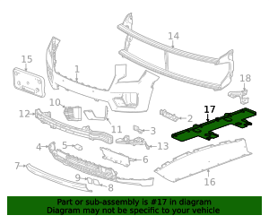 84860715 - Front Bumper Fascia Extension 2021-2024 GM | Chevrolet Parts