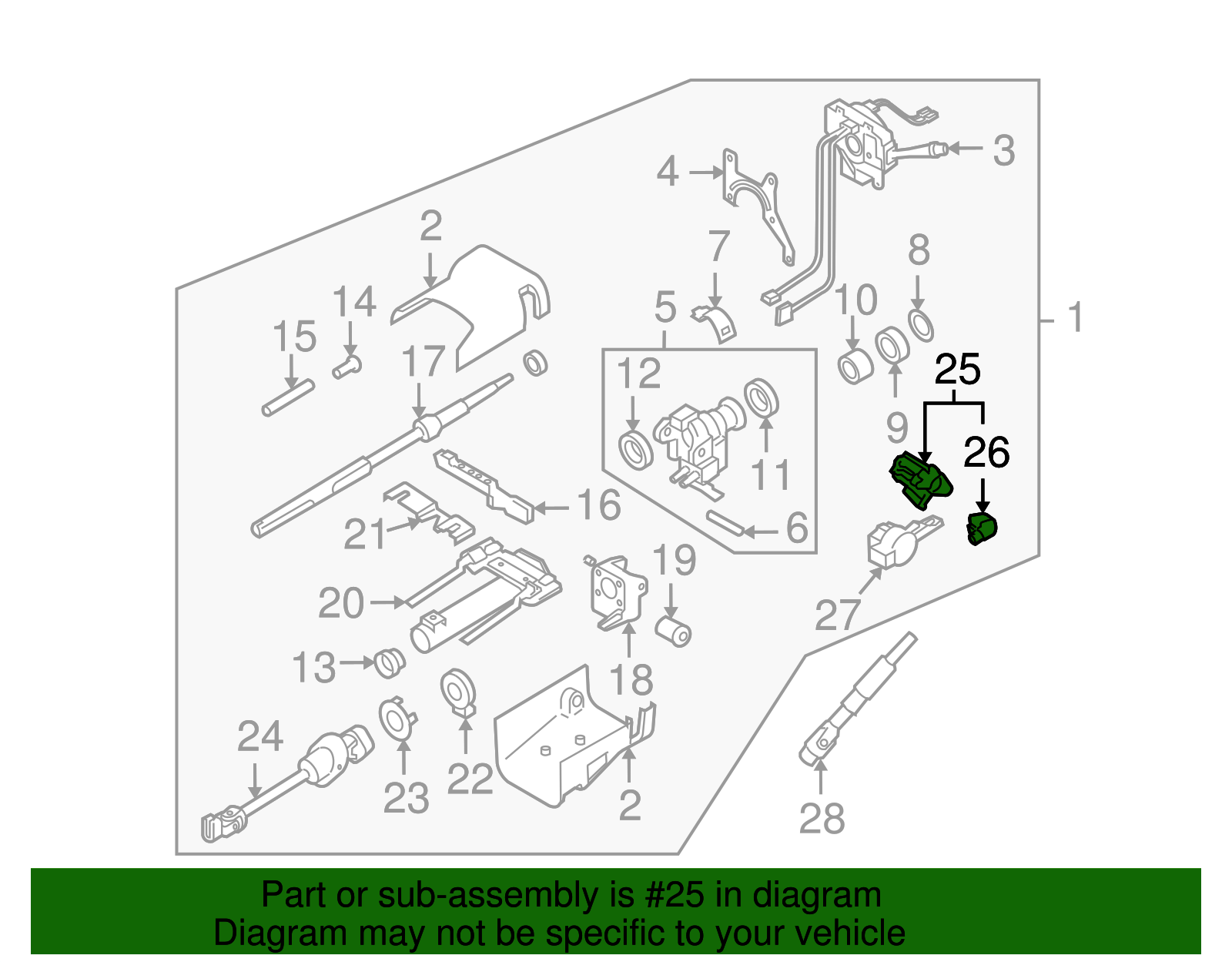 Ignition Lock Housing - GM (25814803)