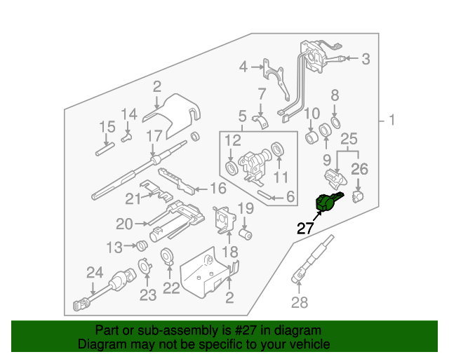 20092010 Hummer H3T Ignition Lock Solenoid 10391401 QuirkParts