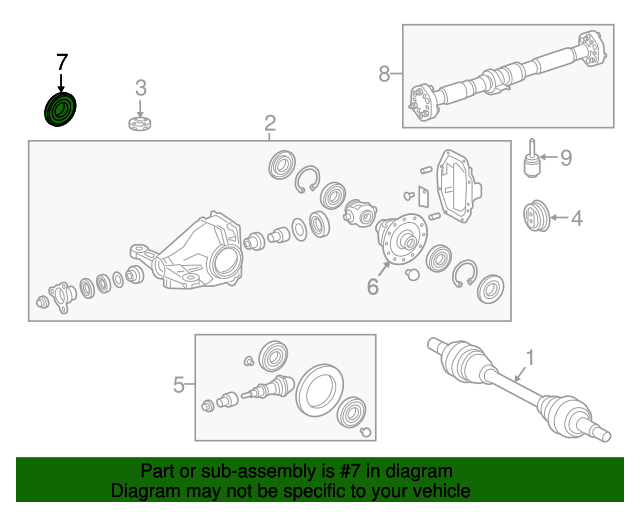 Genuine Toyota & Lexus Front Axle Oil Seal – OEM 90311-47013 – Fits Land Cruiser (95-21) & Lexus LX (96-16)