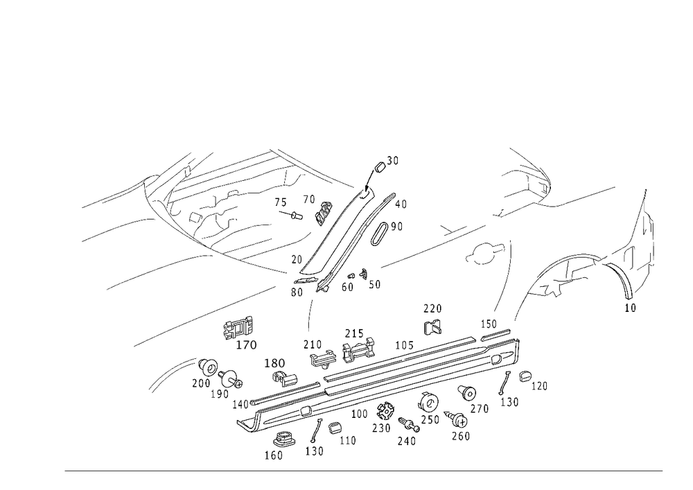 170-988-08-78 - Clamp 1998-2004 Mercedes-Benz | Mercedes-Benz USA Parts