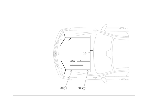 Body-Side Engine Wiring Harness for 2016 Mercedes-Benz E63 AMG S