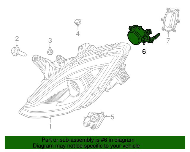 20112023 Mopar Headlamp Bulb L0000D3S