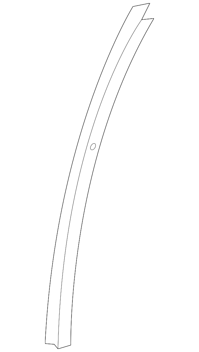 Driver Side Rear Door Stationary Window Channel - GM (92233116)