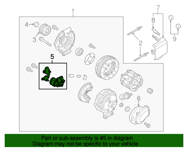 20022015 Mazda Voltage Regulator AJ5118W70