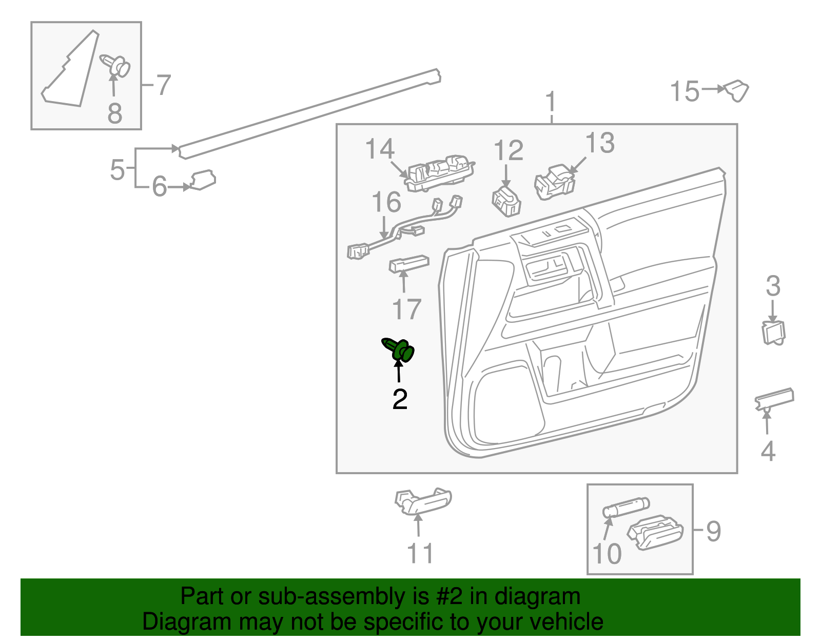 Door Trim Panel Clip - Scion (90467-09203)