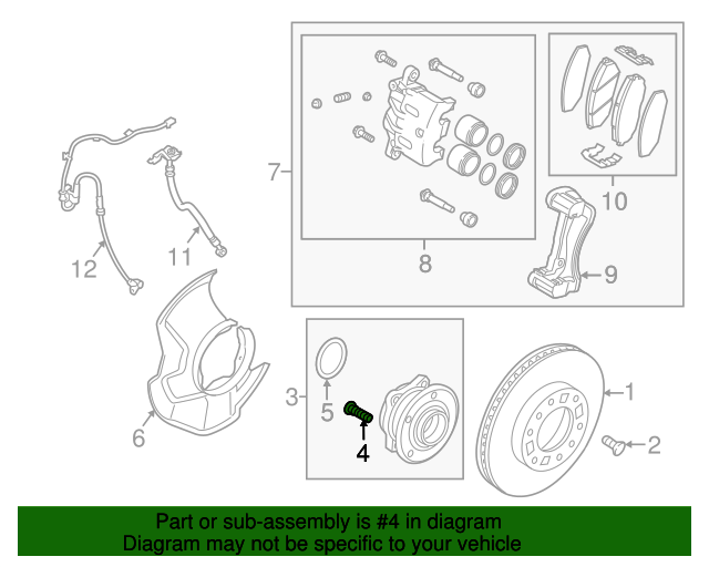 527552E000 Wheel Stud 20112023 Kia Kia.Parts Store