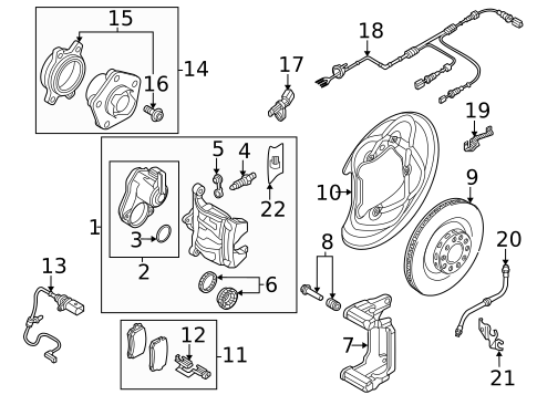 Front Brakes for 2018 Audi Q5 Genuine Audi Parts