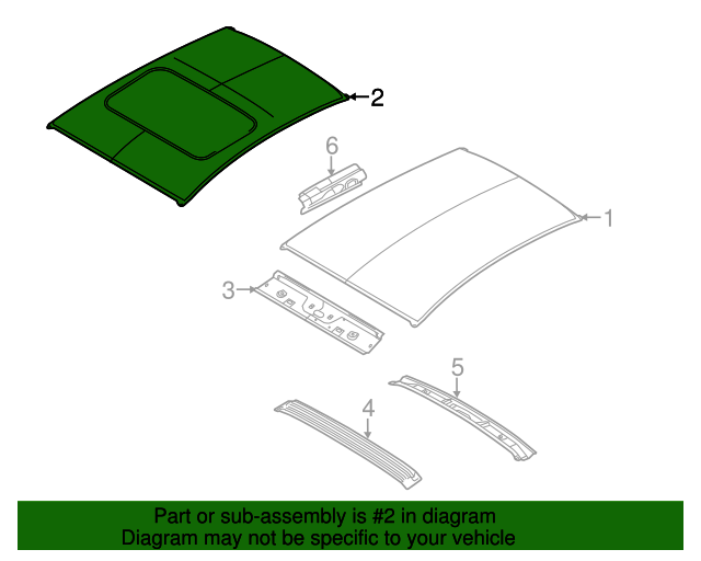 20112019 Ford Fiesta Roof Panel AE8Z5850202A Blue Springs Ford Parts