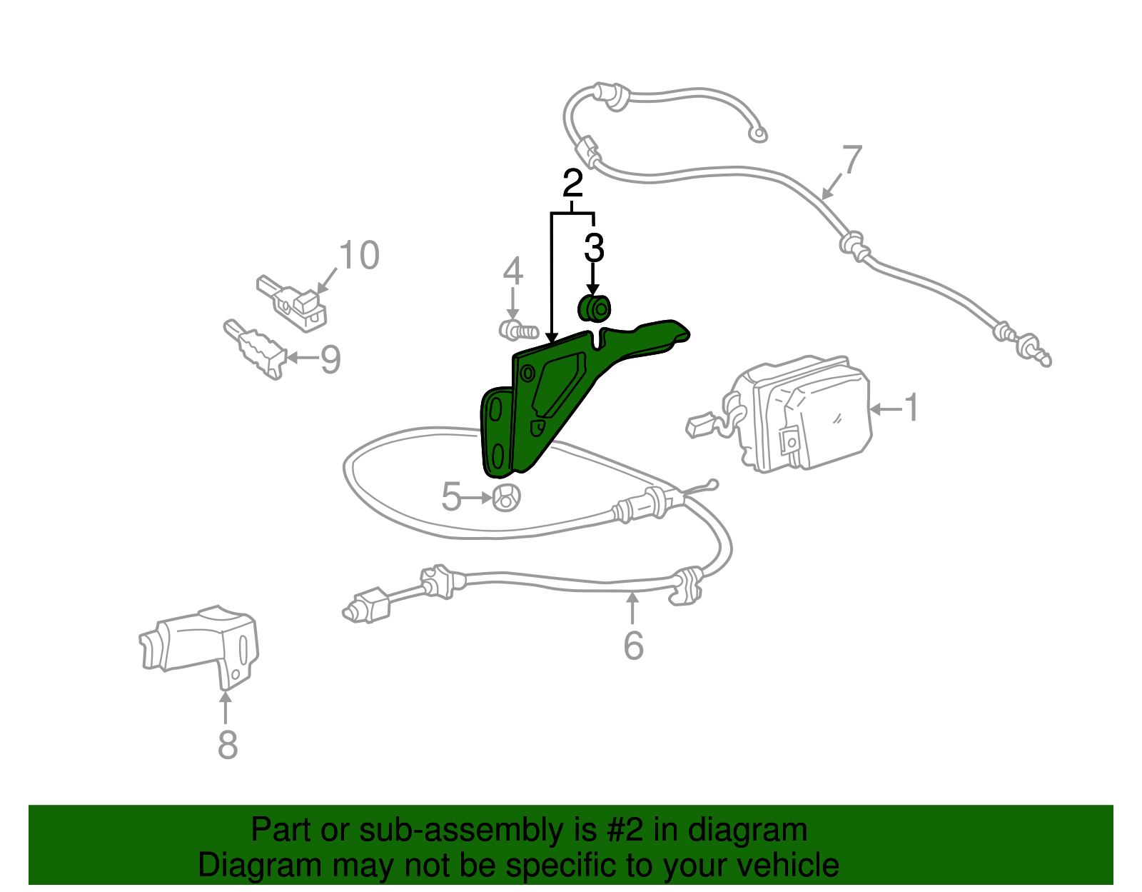 Module Bracket - Buick (25724826)
