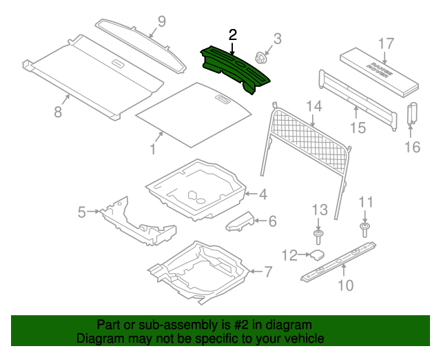 Genuine OEM Rear Panel Trim Part# LR106601 Fits 2018-2023 Land Rover ...