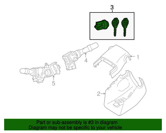 6905742340 Ignition Lock Cylinder 20132022 Toyota OEM Genuine