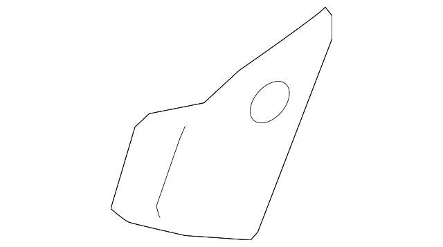 Jet Black Rear Seat Inner Hinge Finish Cover - GM (84106406)
