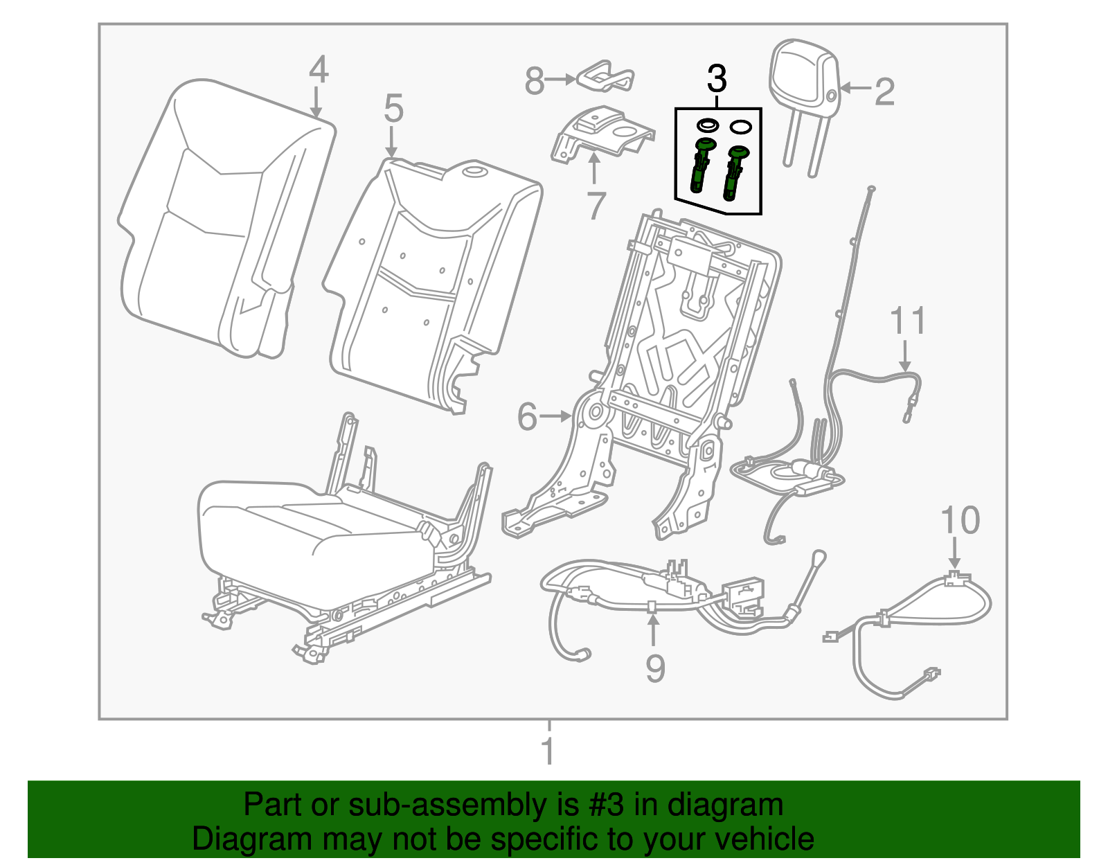 Headrest Guide - GM (84376350)