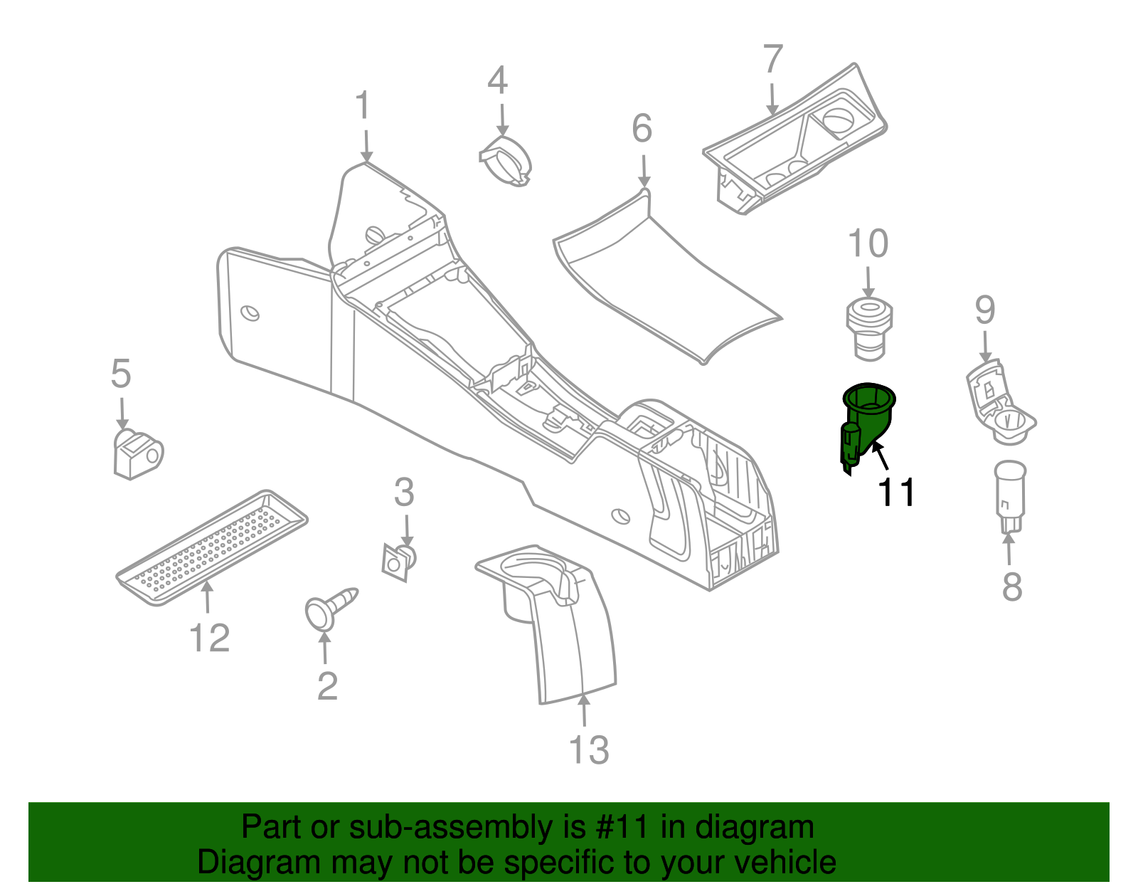 Bezel, C/Ltr - GM (94705254)