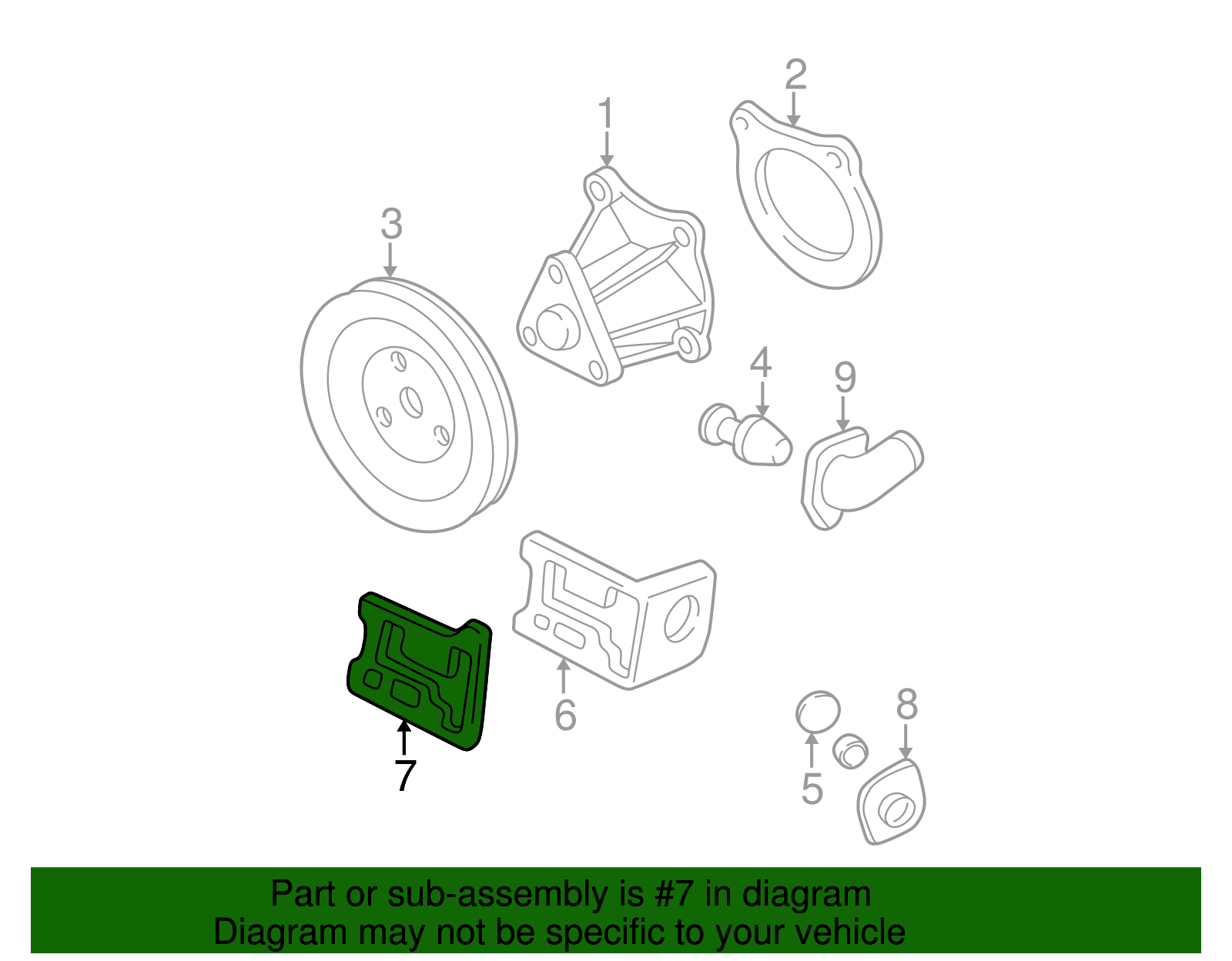 Water Outlet Adapter Gasket - GM (88891783)