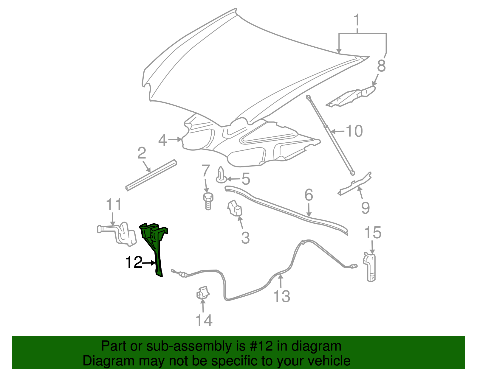 Front Bumper Impact Bar Brace - Buick (25789490)