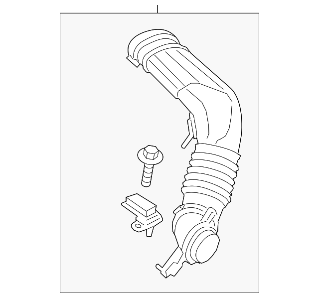 CV6Z9B659H 2013 2016 Ford Escape Air Cleaner Intake Hose