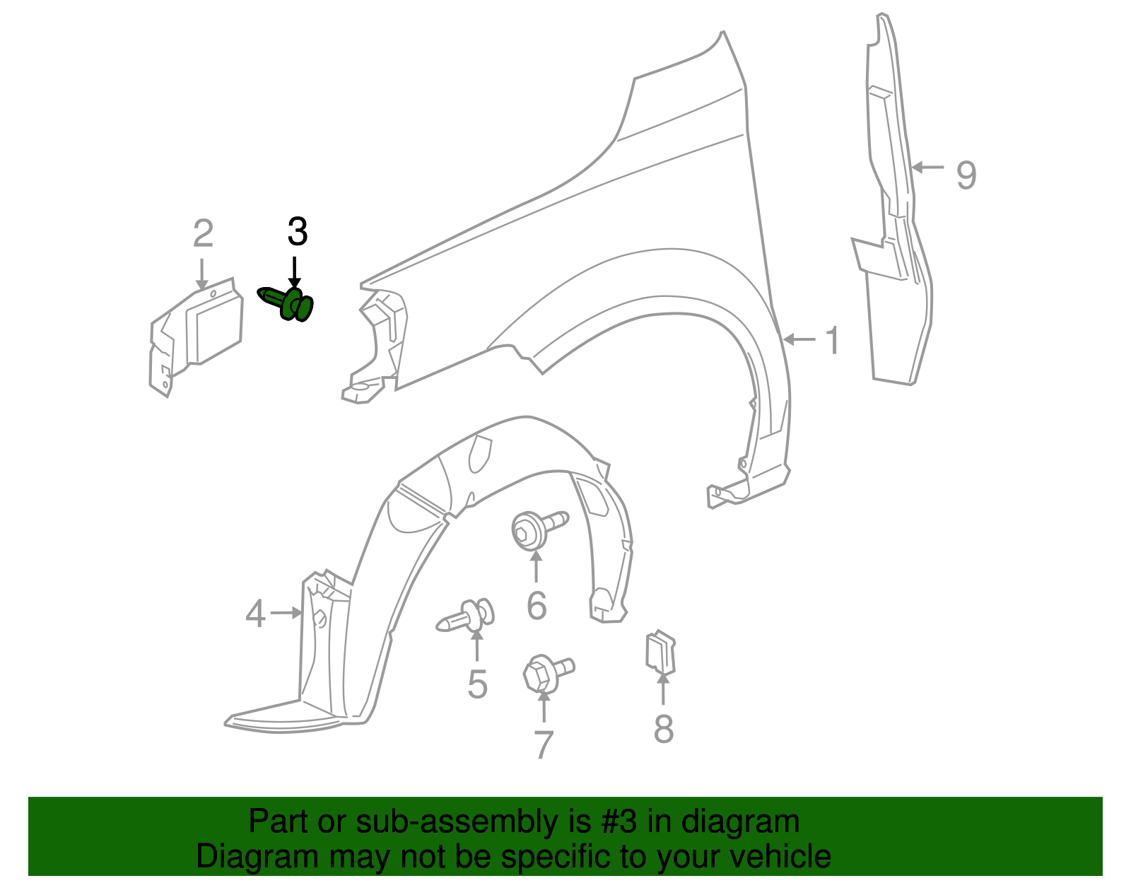 Multi-Purpose Retainer (Push In) - GM (10134407)
