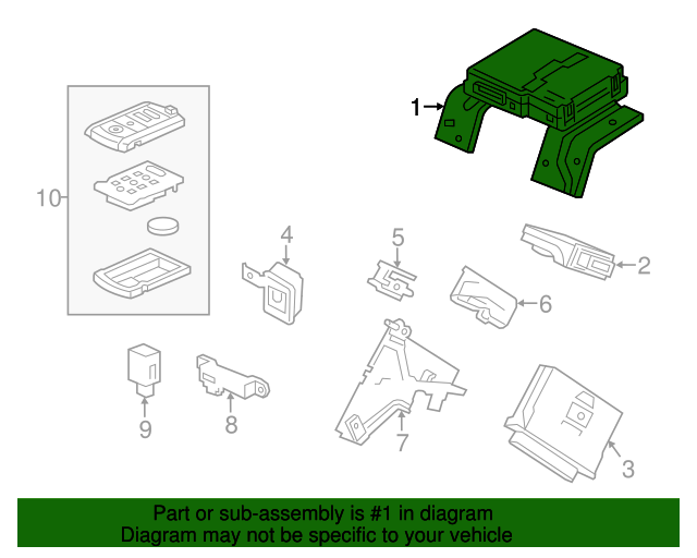 38320TX6A31 Control Unit, Smart Power 20162018 Acura ILX Acura Express Parts