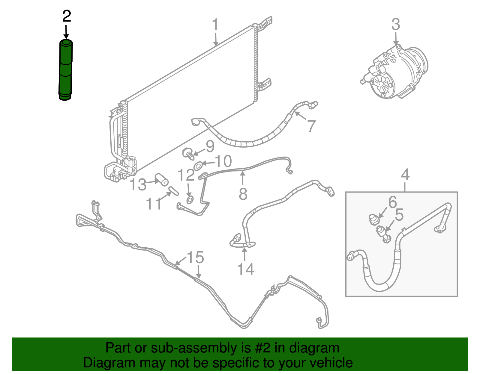 Air Conditioning Receiver Drier - GM (10316617)