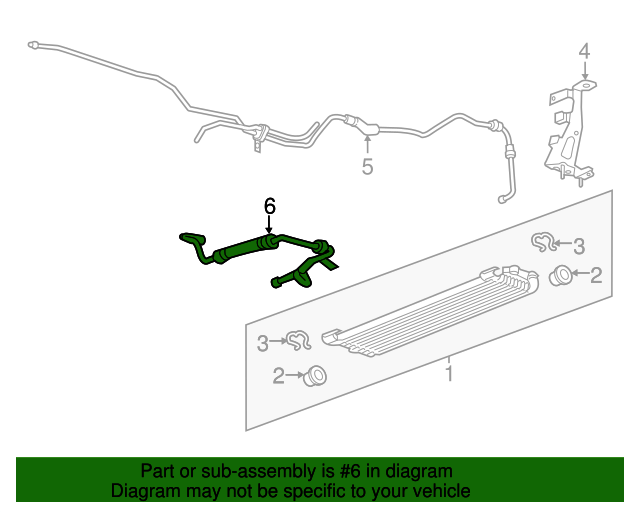 20162022 GM Automatic Transmission Fluid Cooler Line 84318909 OEM