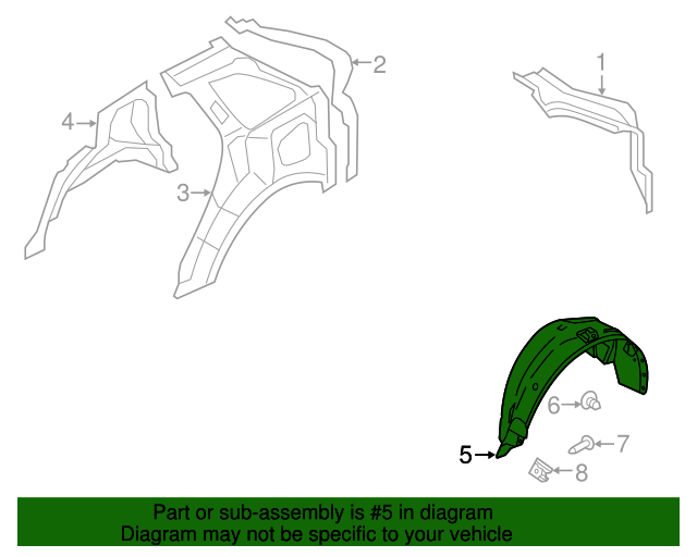 BT4Z7828371A Splash Shield 20072015 Ford OEM Parts Quick