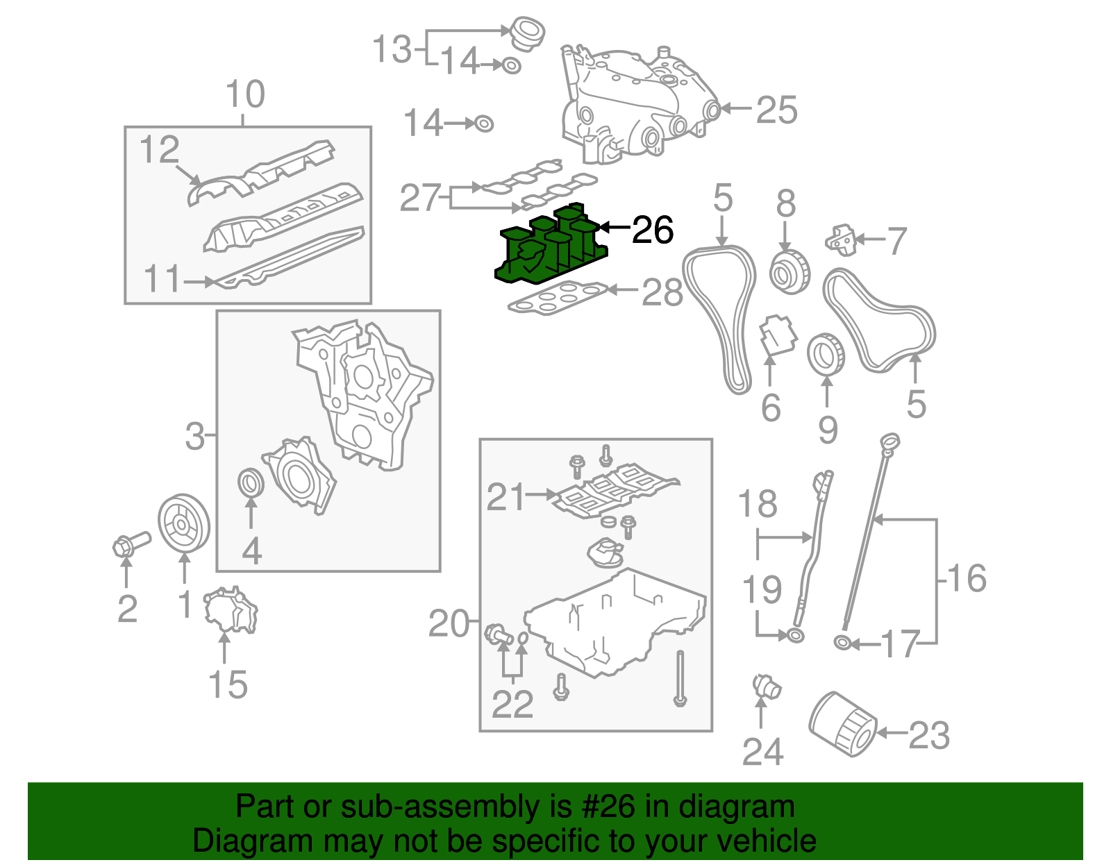 Lower Intake Manifold Assembly, Refurbished - GM (19371505)
