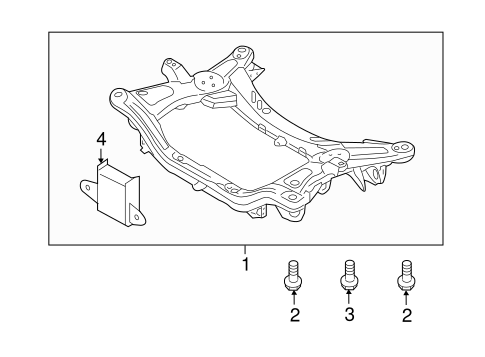 Suspension Mounting for 2011 Hyundai Equus | Hyundai Parts & Accessories