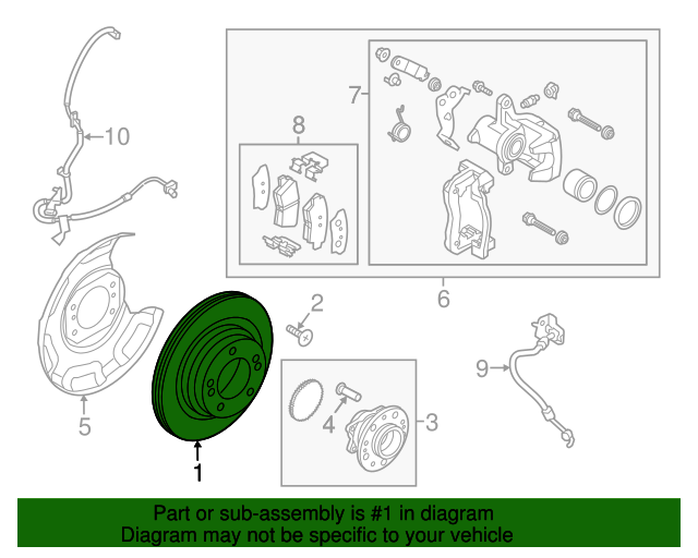 584113X300 Disc Brake Rotor 20142023 Kia Kia.Parts Store