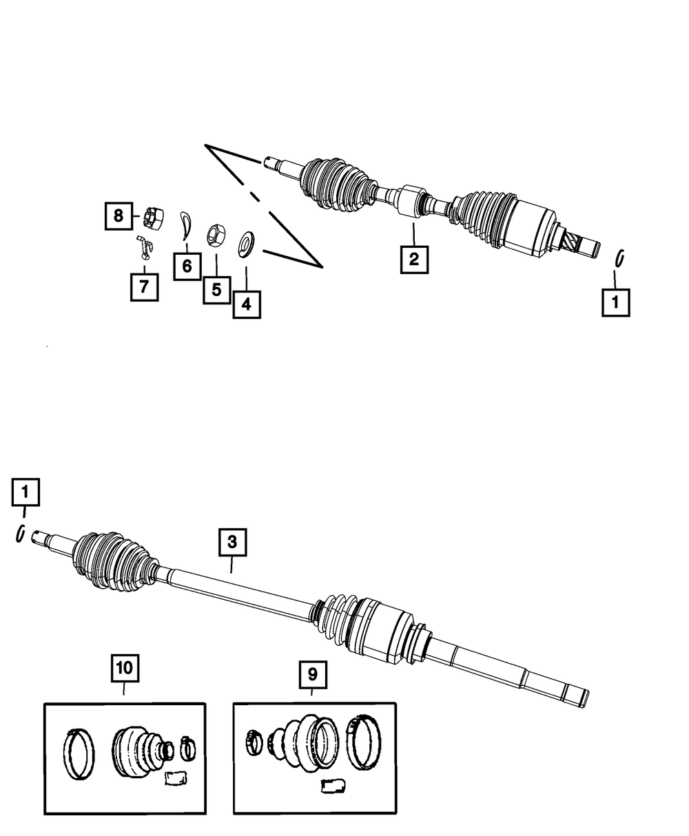Axle Assembly - 5273438AG | MoparOnlineParts | Mopar Online