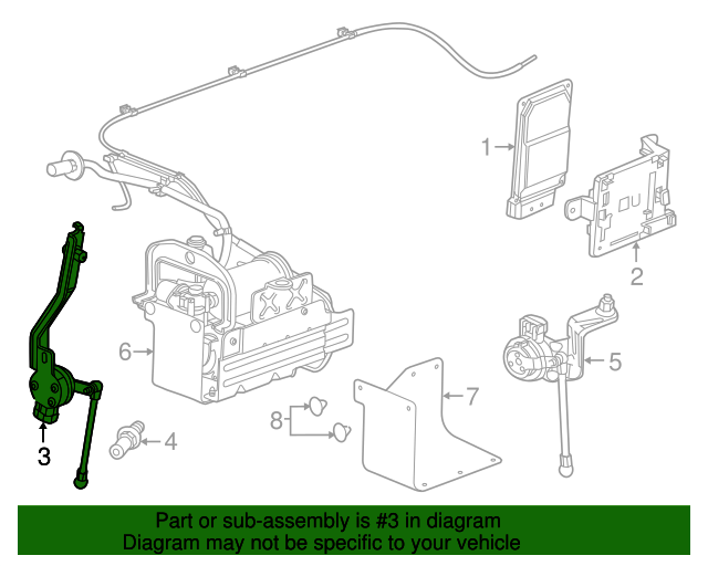 Where is the yaw rate sensor located