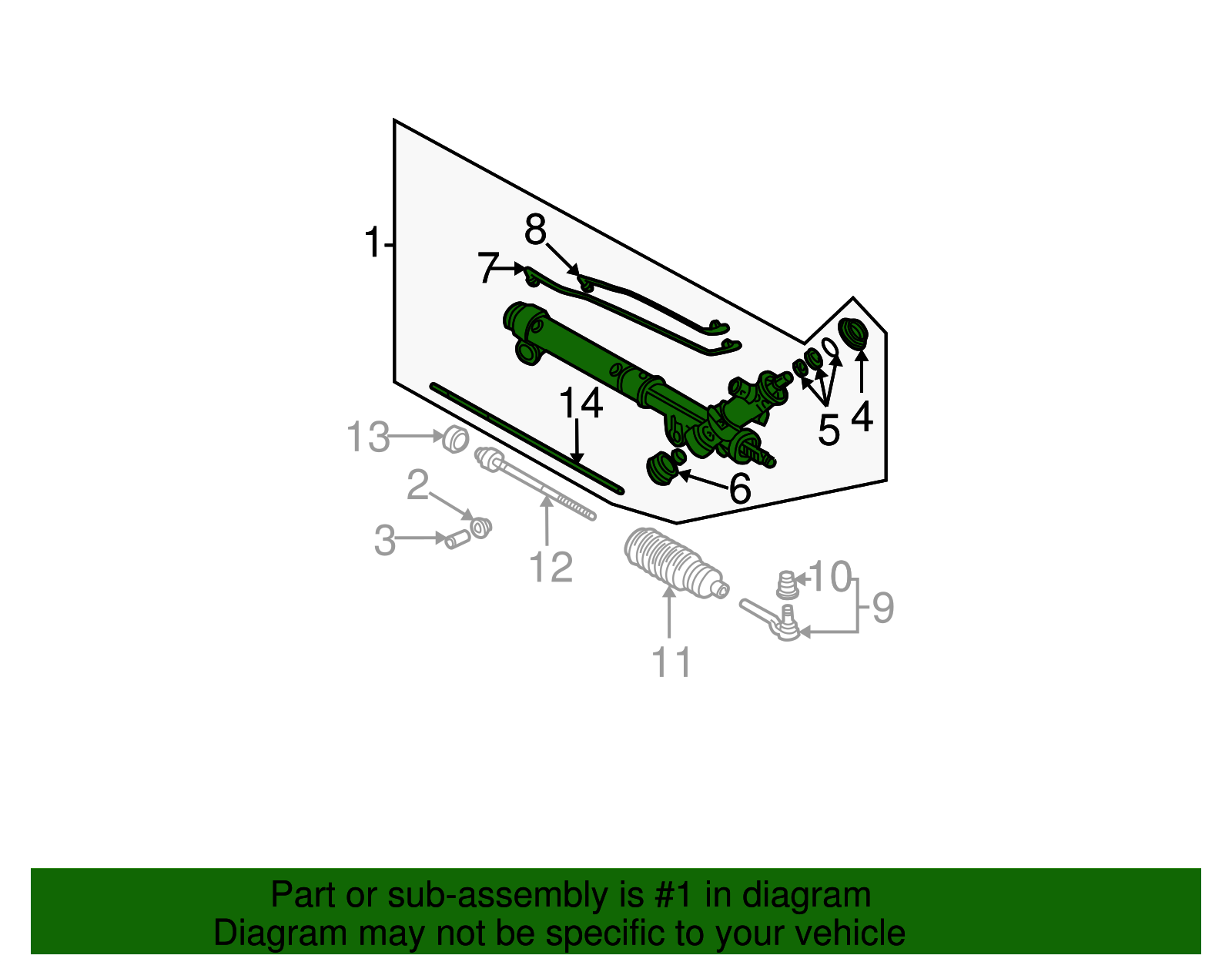 Gear Kit, Strg (Remanufactured) - GM (19330423)