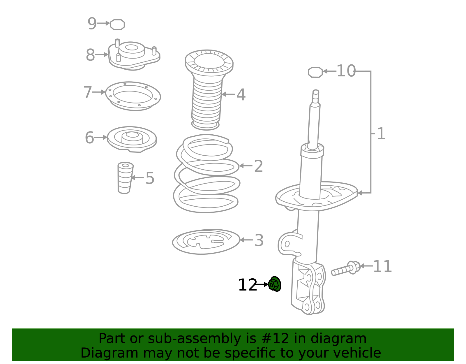 Strut Nut - Scion (90178-A0027)