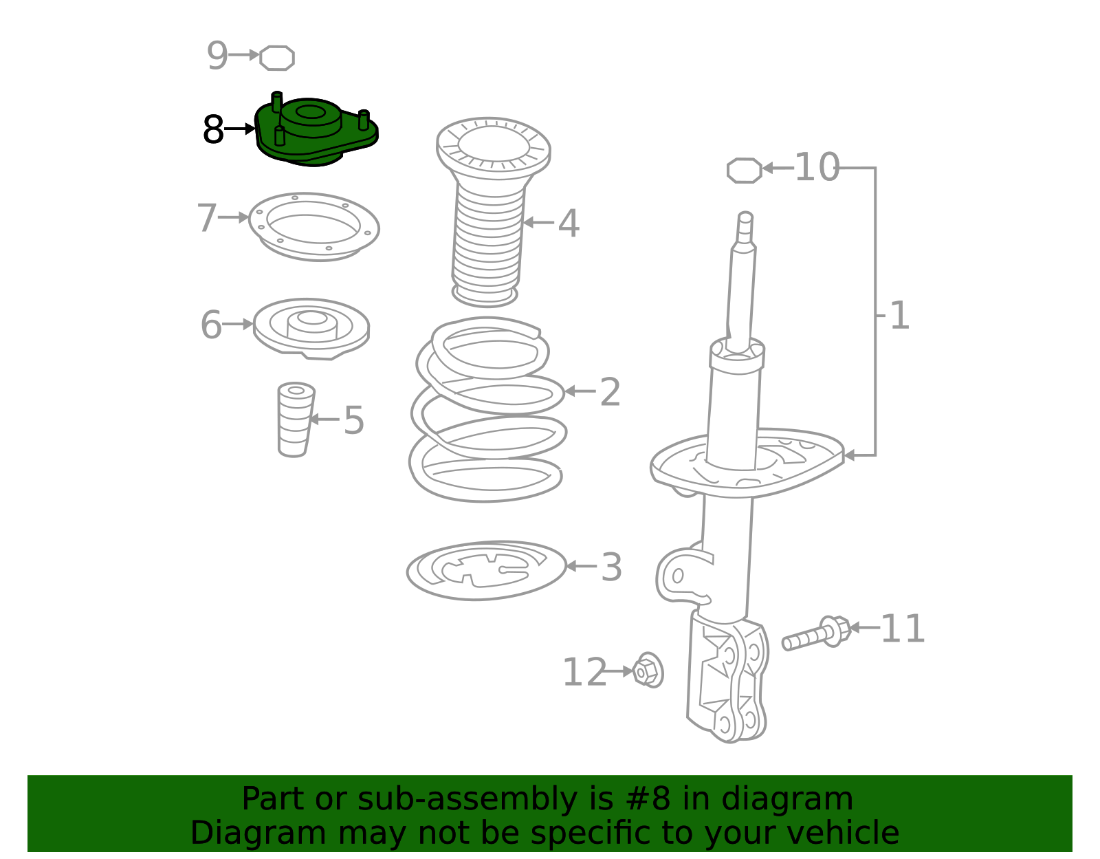 Strut Mount - Toyota (48609-0R050)