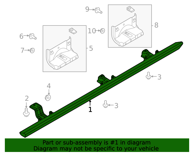 20212023 Ford Bronco OEM Running Board M2DZ78102D09BA Ford Parts