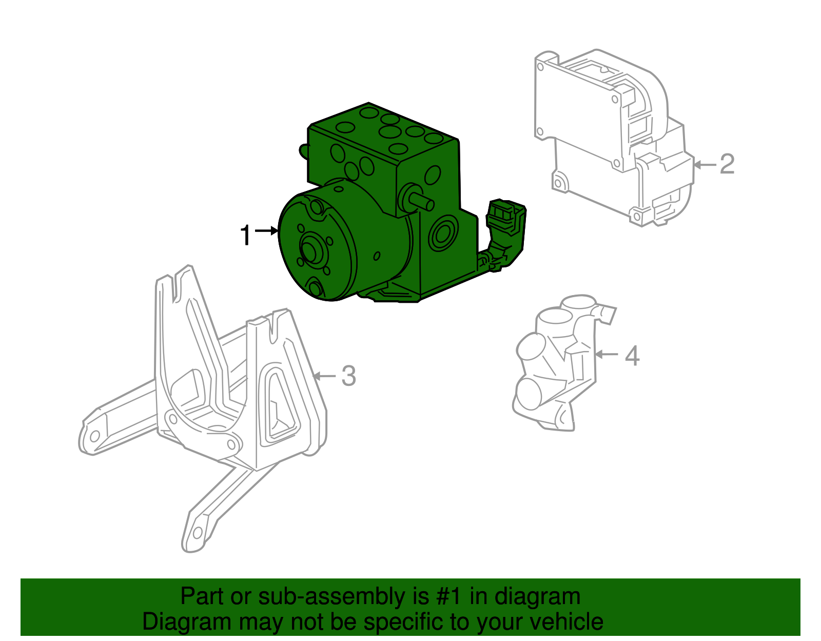 Brake Pressure Modulator Valve Kit with Seals - GM (19301495)
