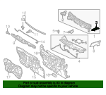 Genuine Toyota 55706-52180 Cowl Panel Sub-Assembly