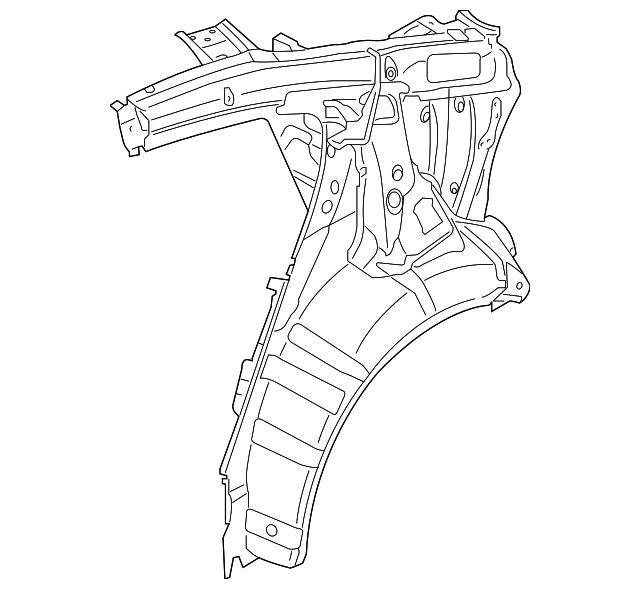 71601B0000 Inner Quarter Panel 20172018 Kia Forte Kia.Parts Store