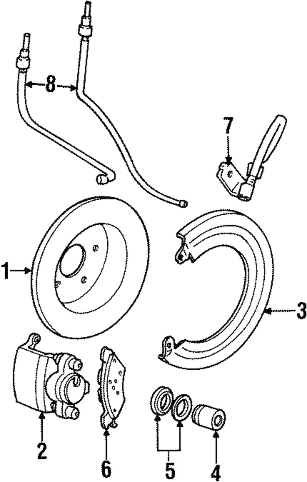 Disc Brake Rotor - Ford (YW7Z-1V125-B)