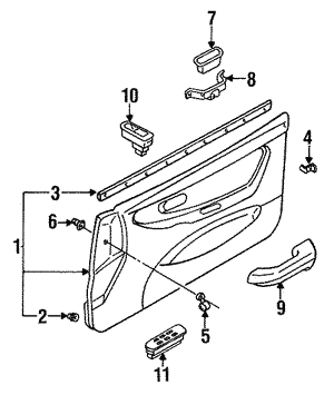 Mu001081 Shop Mitsubishi Weather Stripping Online | OEM Parts Online