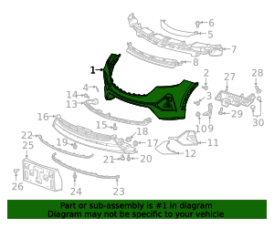 2020-2023 Buick Encore GX Primed Front Bumper Upper Fascia 42774800 GM ...