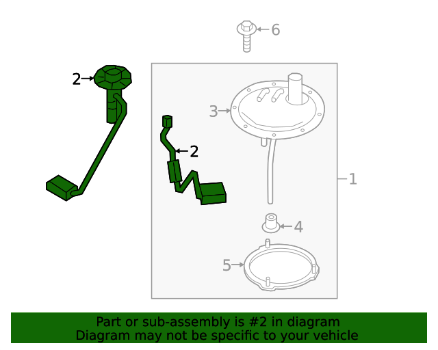 2019 Mazda CX5 Fuel Tank Sending Unit Driver's Side (LH) K12860960
